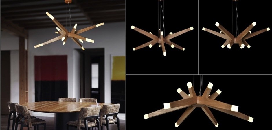 Люстра Wooden Glowworm Star Люстра Wooden Glowworm Star - Loft-Concept в Самаре