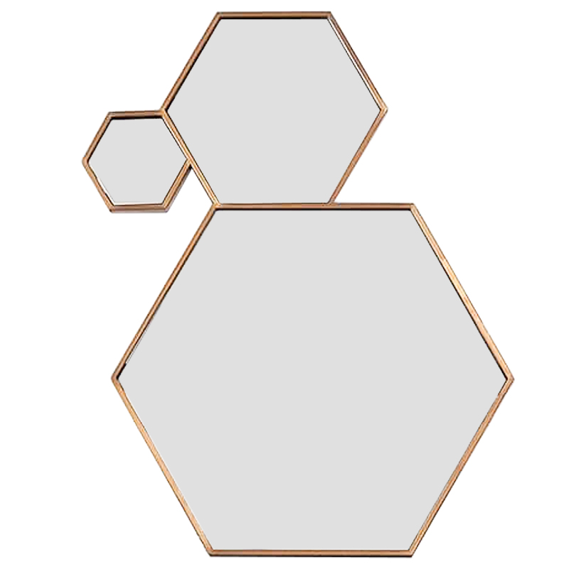 Зеркало Hexagons Mirror Бронза в Самаре | Loft Concept 