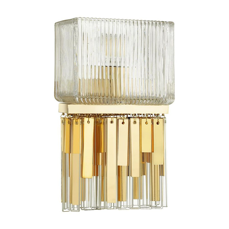 Бра Madelen Gold Wall Lamp Глянцевое золото Прозрачный (Transparent) в Самаре | Loft Concept 