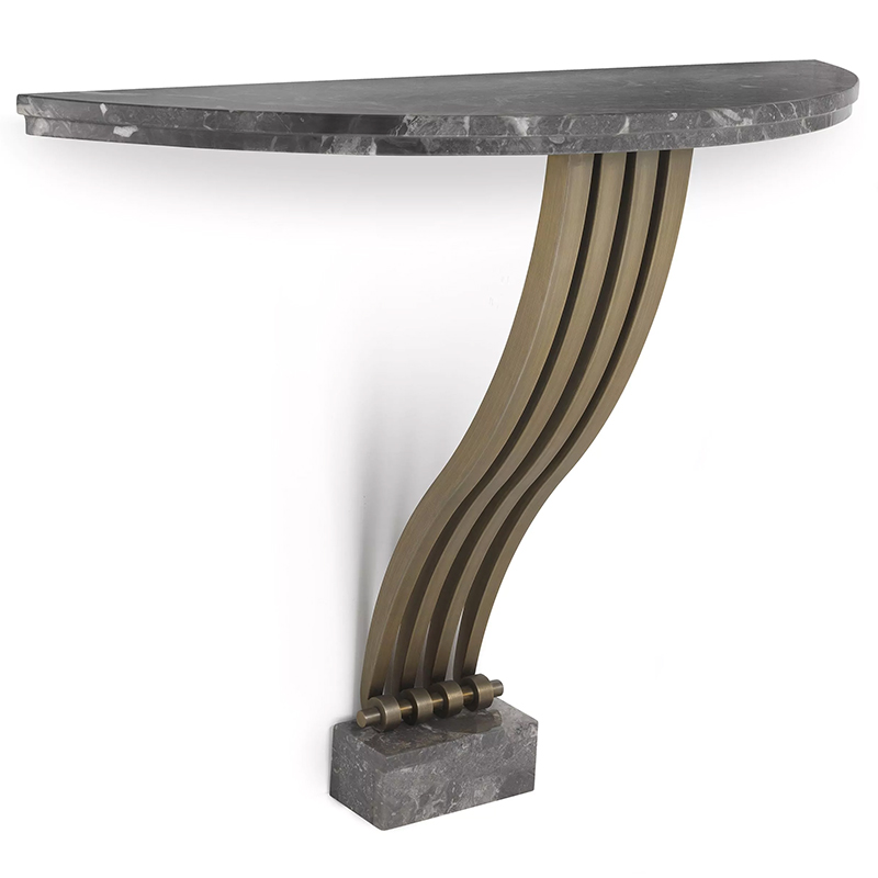 Консоль Eichholtz Console Table Renaissance Brass Серый Латунь в Самаре | Loft Concept 