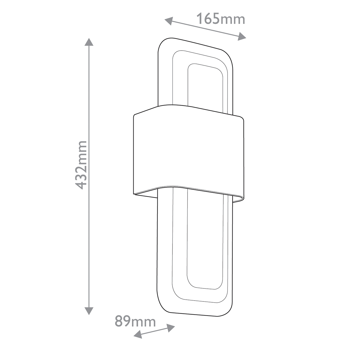 Бра с прямоугольным стеклянным плафоном Kichler в Самаре