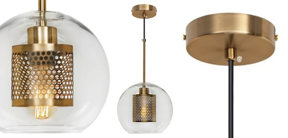 Perforated Vessel Pendant Lamp Gold Ball Perforated Vessel Pendant Lamp Gold Ball - Loft-Concept в Самаре
