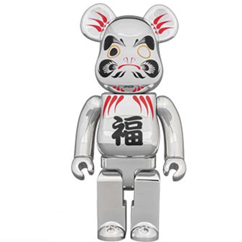 Статуэтка Bearbrick Daruma Silver Серебряный Черный Красный в Самаре | Loft Concept 