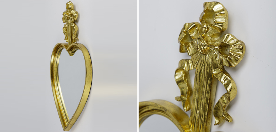 Зеркало Mirror Heart Золотое - Loft-Concept в Самаре