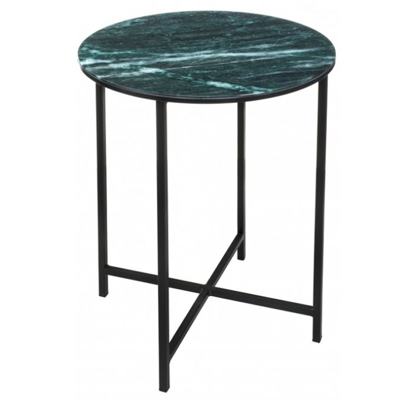 Приставной стол Zermatt Side Table round malachite Малахит в Самаре | Loft Concept 