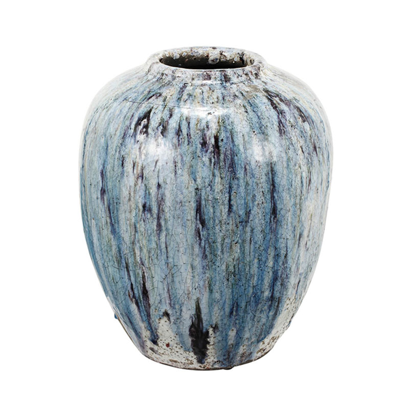 Ваза Terracotta Vase blue-white Белый Голубой в Самаре | Loft Concept 