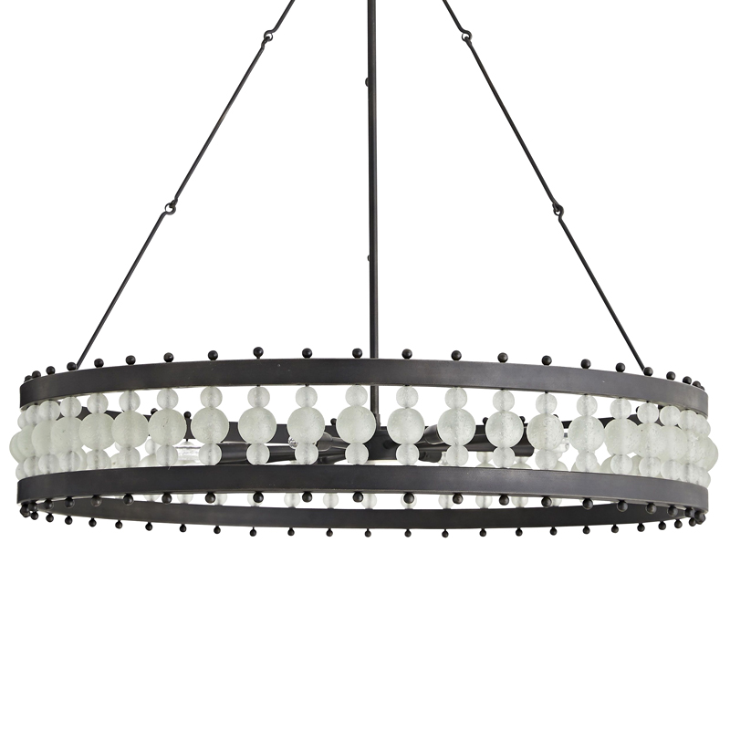 Люстра Arteriors ESME CHANDELIER Черный Прозрачный в Самаре | Loft Concept 