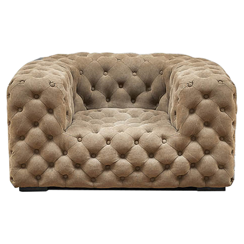 Кресло Soho Tufted Beige Armchair Бежевый в Самаре | Loft Concept 