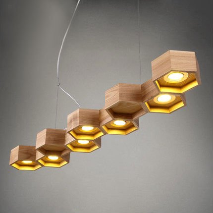 Люстра Honeycomb 7 Loft Wooden Ecolight  в Самаре | Loft Concept 