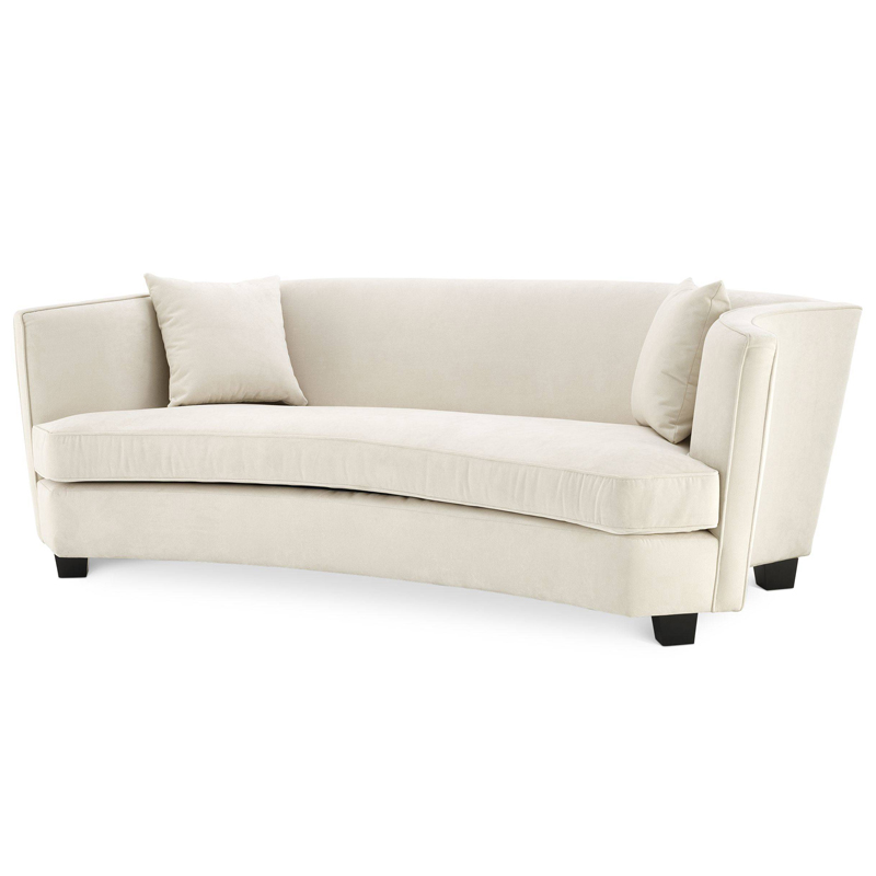 Диван Eichholtz Sofa Jiulietta 3 ivory ( слоновая кость ) Черный в Самаре | Loft Concept 