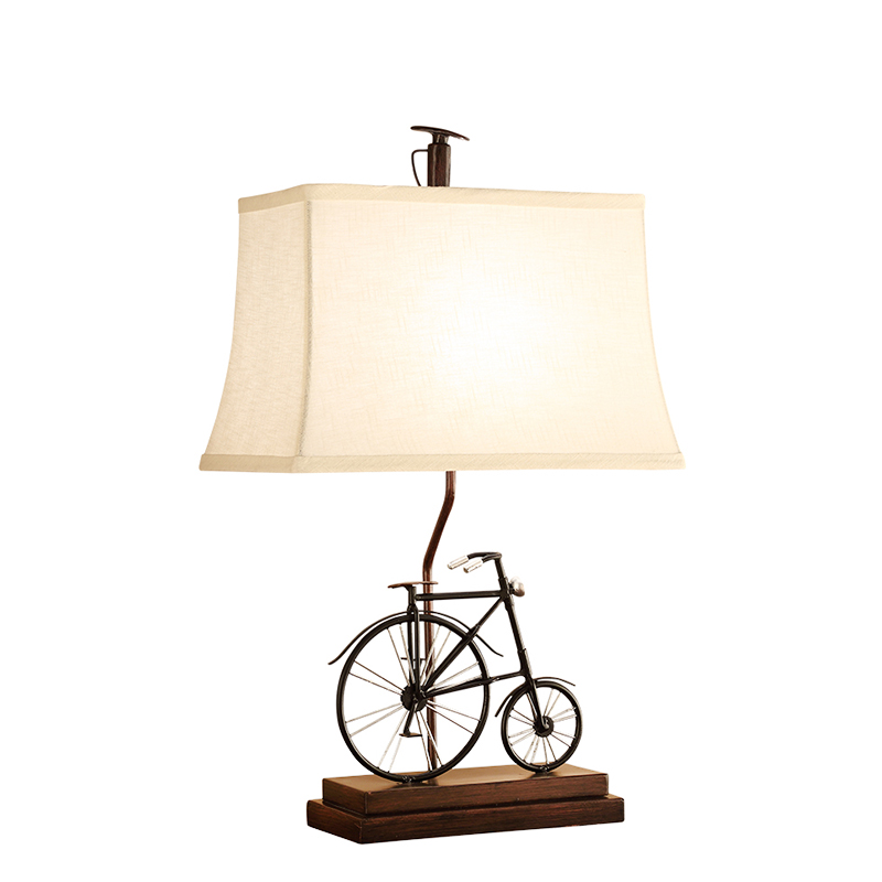 Настольная лампа Bike Table Lamp Черный Белый Коричневый в Самаре | Loft Concept 