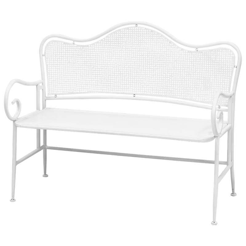 Скамья белая в стиле прованс Miah Bench White Белый в Самаре | Loft Concept 