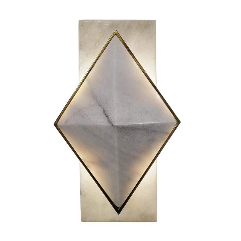 Бра Marble Diamond WALL LAMP Латунь Серый в Самаре | Loft Concept 