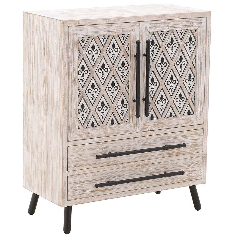 Комод Jerrick Provence Chest of Drawers Черный Бежево-серый Комод Jerrick Provence Chest of Drawers Черный Бежево-серый в Самаре | Loft Concept
