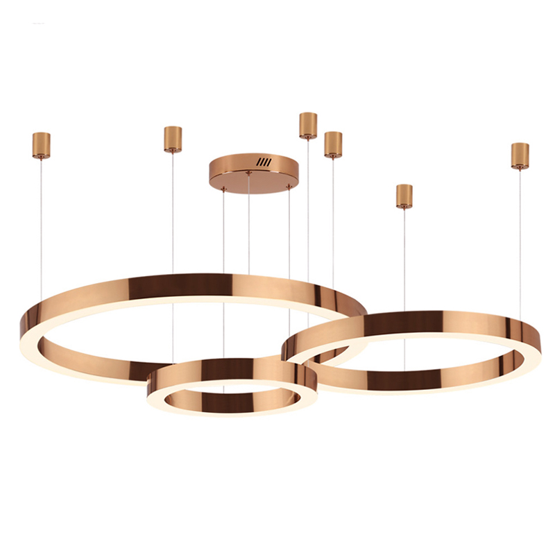 Люстра 3 Bronze Ring Horizontal Бронза в Самаре | Loft Concept 