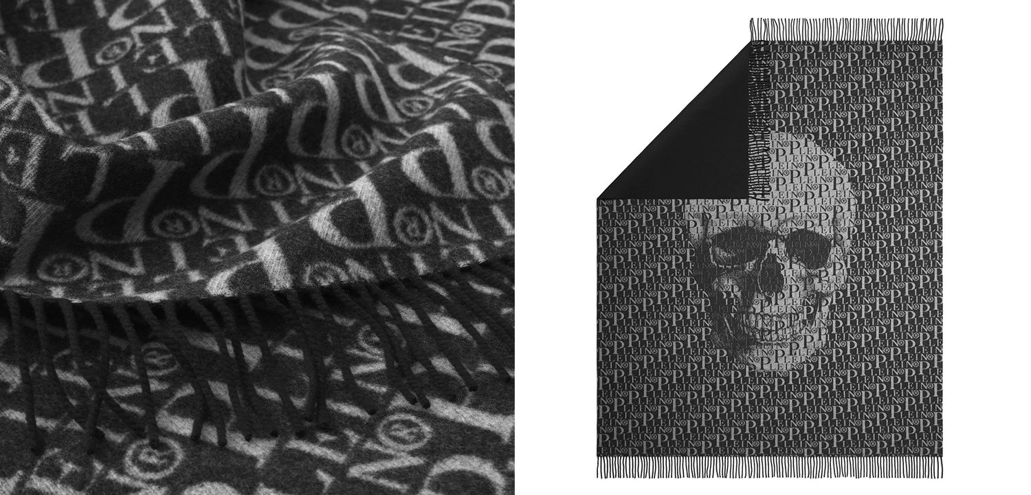 Плед Philipp Plein Plaid Cashmere Plein - фото