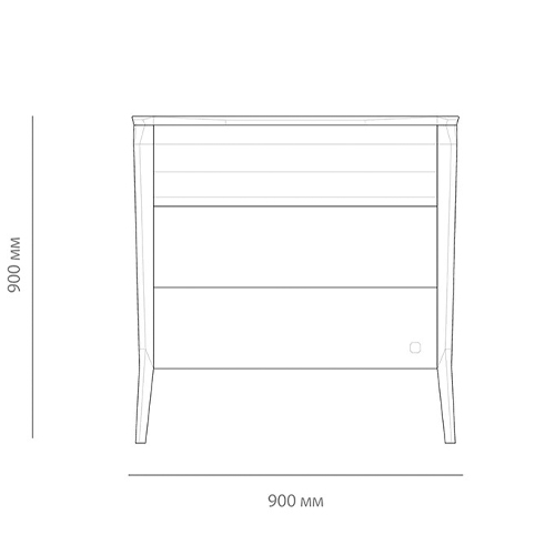 Комод из массива дуба с 3-мя ящиками Tasteful Furniture в Самаре