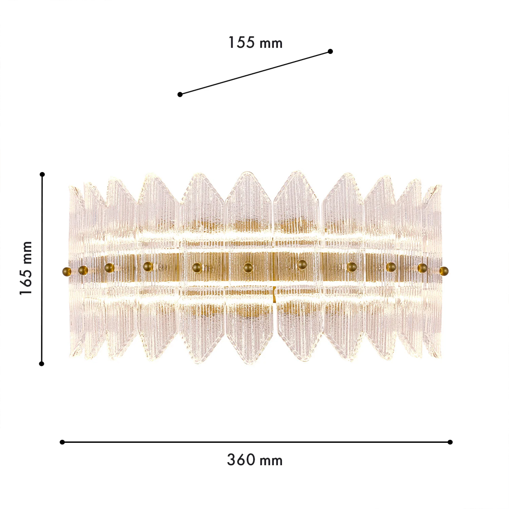 Бра с декоративными элементами в виде лепестков Round Light Flashing в Самаре