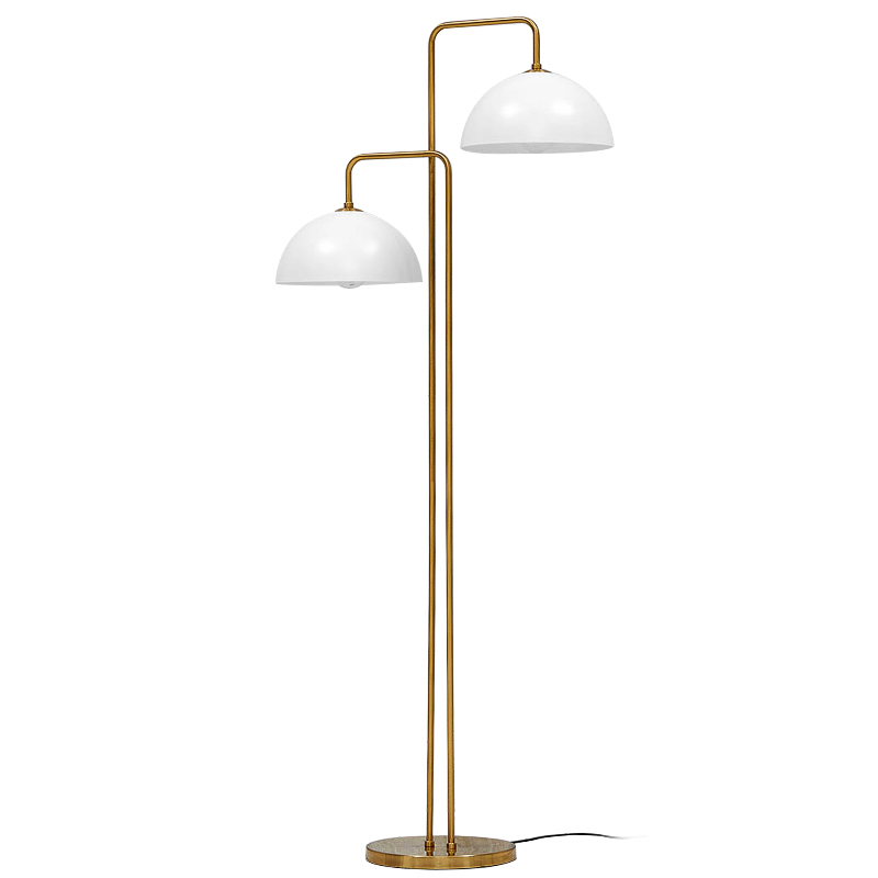 Торшер Haworth Floor Lamp Золотой Белый в Самаре | Loft Concept 