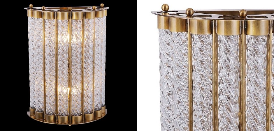 Бра Glass Spirals Sconces Бра Glass Spirals Sconces - Loft-Concept в Самаре