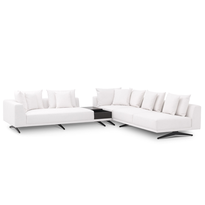 Диван Eichholtz Sofa Endless White Белый Темная бронза в Самаре | Loft Concept 