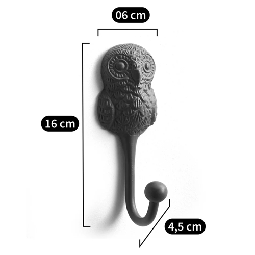 Настенный крючок в виде совы Owl Wall Hook Blue в Самаре