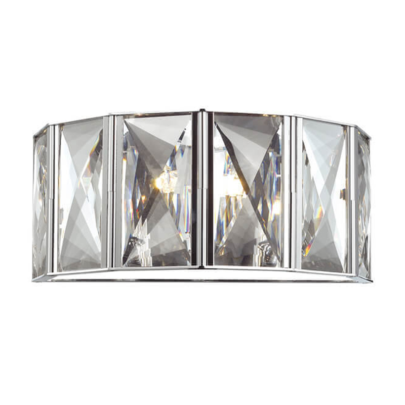 Бра Tiers Crystal Light Chrome Хром Прозрачный (Transparent) в Самаре | Loft Concept 