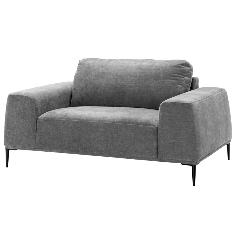 Кресло Eichholtz Loveseat Montado grey Серый Черный в Самаре | Loft Concept 