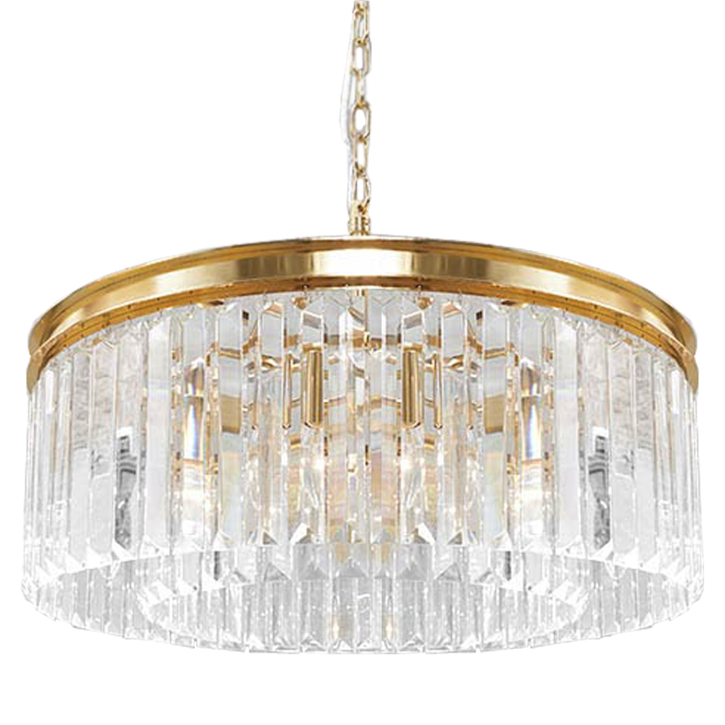 Люстра RH Odeon Chandelier Gold 65 Прозрачное Стекло Золотой в Самаре | Loft Concept 