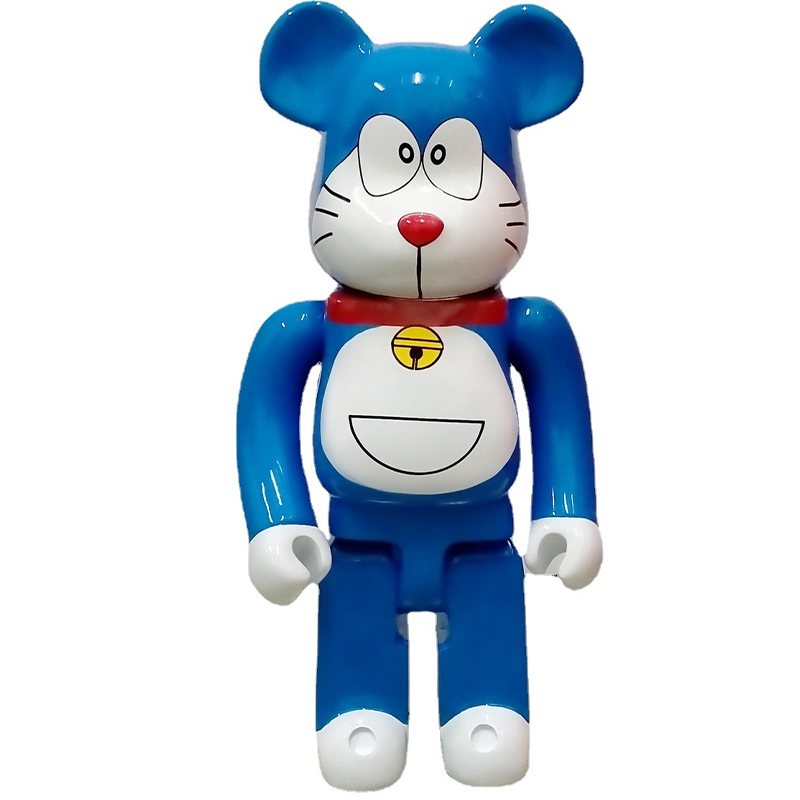 Статуэтка Bearbrick Doraemon Happy Синий Белый Красный в Самаре | Loft Concept 