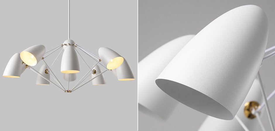 Люстра JLYLITE 10-Light Sputnik Chandelier White Люстра JLYLITE 10-Light Sputnik Chandelier White - Loft-Concept в Самаре