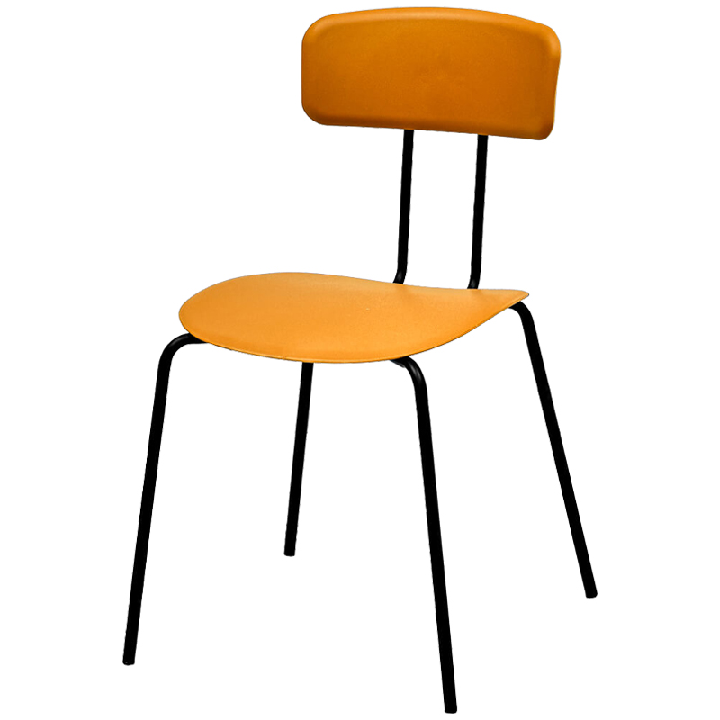 Стул Tyler Loft Stool Orange Оранжевый Черный в Самаре | Loft Concept 