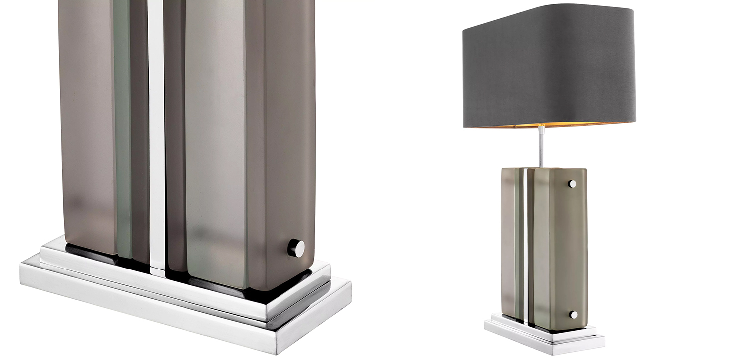 Настольная лампа Eichholtz Table Lamp Solana Nickel - фото №1