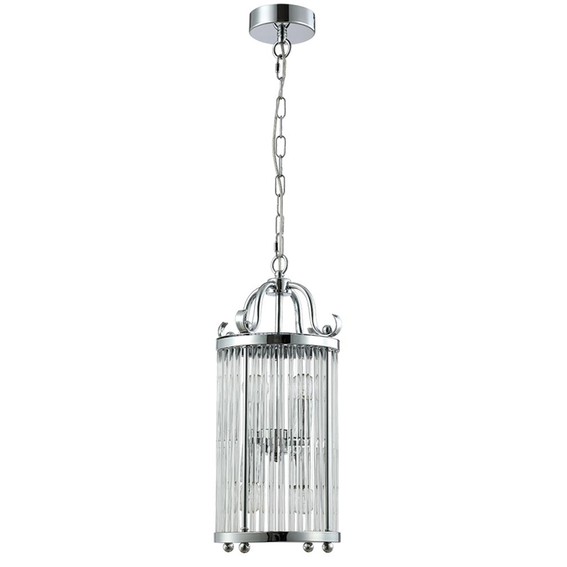 Подвесной светильник Gorden Chrome Hanging Lamp Прозрачное Стекло Хром в Самаре | Loft Concept 