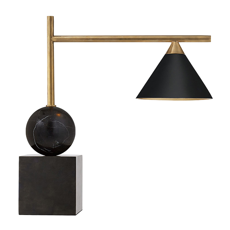 Настольная лампа CLEO DESK LAMP Black Черный Латунь в Самаре | Loft Concept 