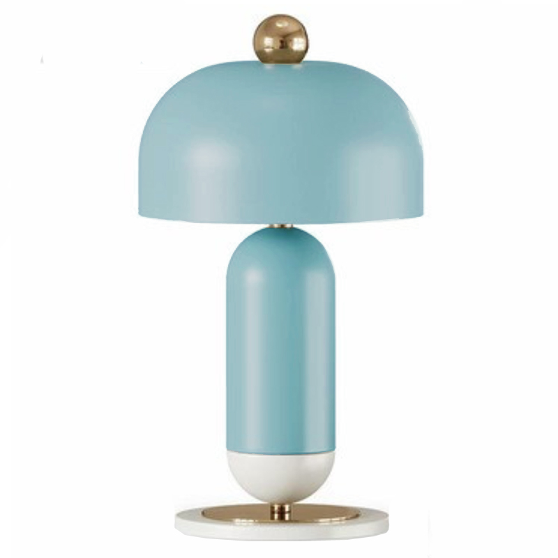 Meet Table lamp blue Голубой Латунь в Самаре | Loft Concept 