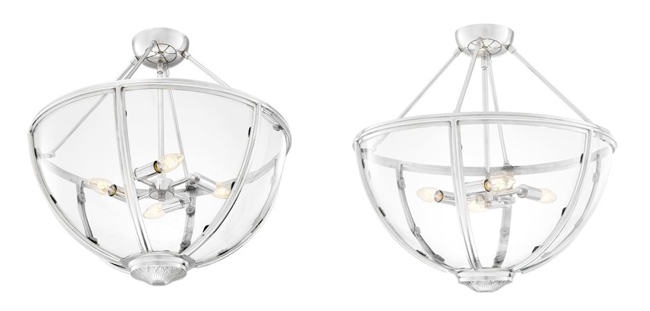 Потолочный светильник Eichholtz Ceiling Lamp Deveraux Nickel - Loft-Concept в Самаре