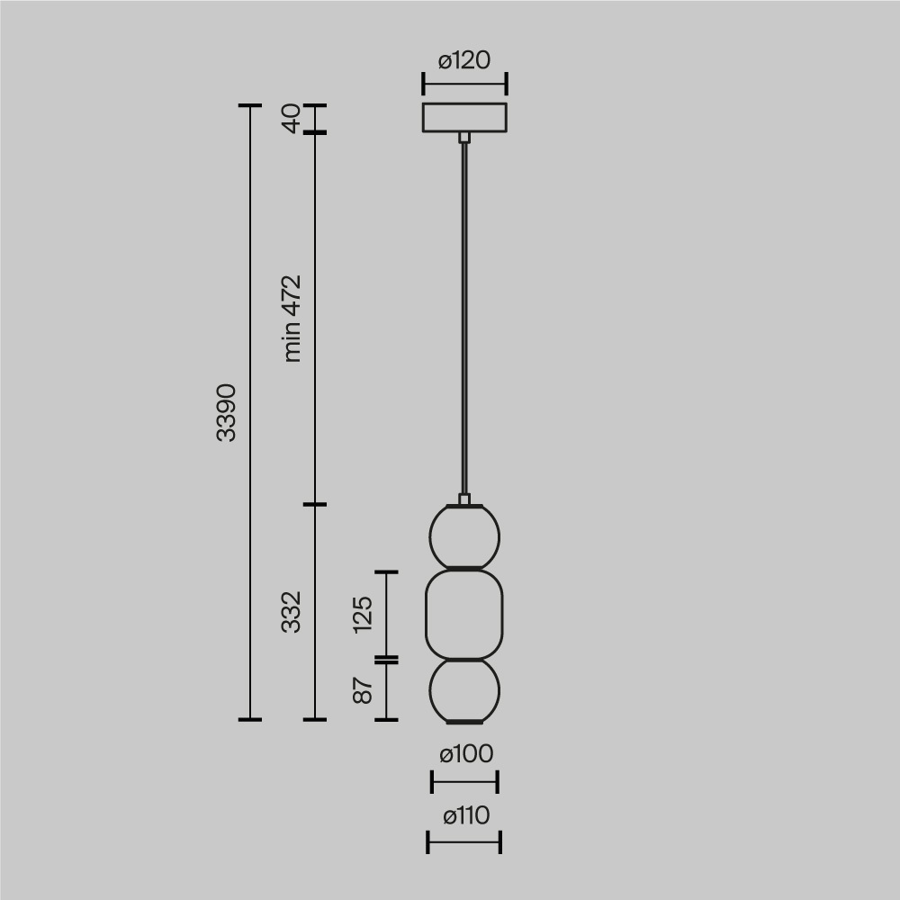 Подвесной светильник Trio outline в Самаре