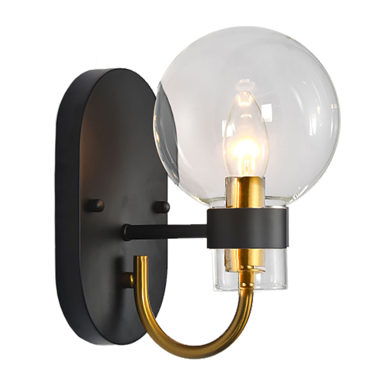 Бра Votrom Sconce black Черный Бронза Прозрачный (Transparent) в Самаре | Loft Concept 