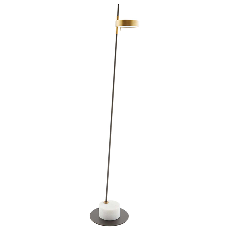 Торшер Arteriors PARK FLOOR LAMP Латунь Черный Белый в Самаре | Loft Concept 