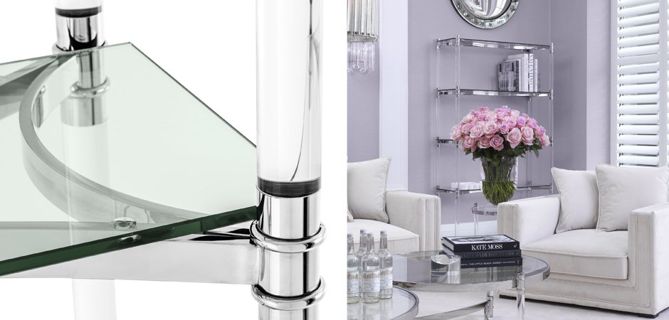 Стеллаж Eichholtz Cabinet Trento Stainless Steel Стеллаж Eichholtz Cabinet Trento Stainless Steel - Loft-Concept в Самаре
