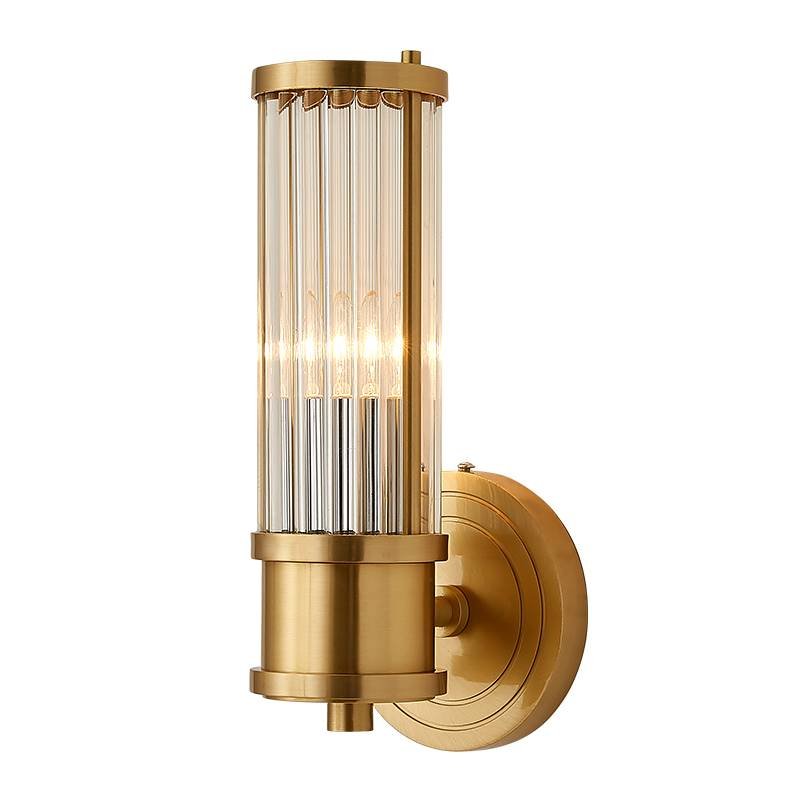 Ralph Lauren Бра Allen Single Sconce Brass Латунь Прозрачный (Transparent) в Самаре | Loft Concept 