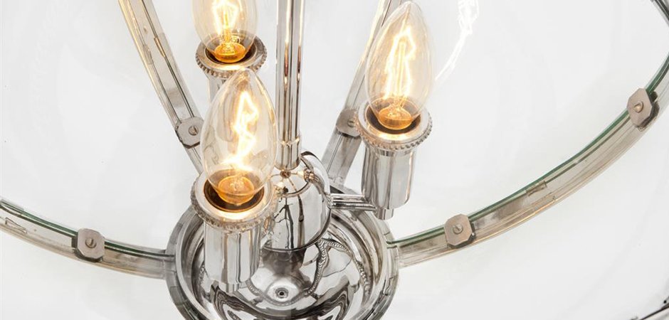 Люстра Lantern Residential Nickel M - фото №1