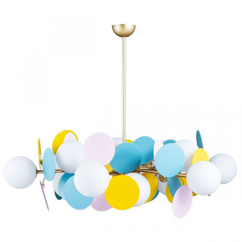 Люстра MATISSE Chandelier multicolor 12 ламп Мульти Золотой в Самаре | Loft Concept 