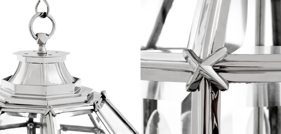 Люстра Lantern Owen Nickel M - Loft-Concept в Самаре