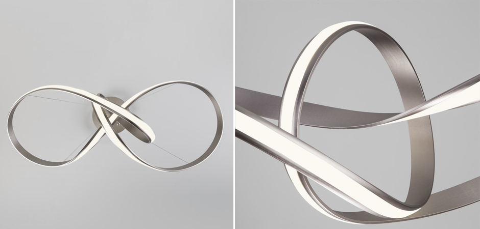 Люстра Mobius Strip Silver Chandelier Люстра Mobius Strip Silver Chandelier - Loft-Concept в Самаре