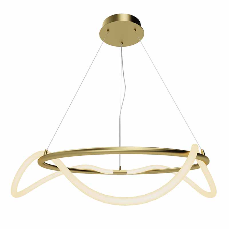 Люстра Luke Lampco Tracer Chandelier Gold 60 Белый матовое золото в Самаре | Loft Concept 