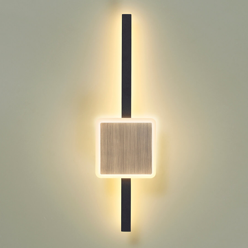 Бра Barrette Square Sconce 40 Черный Античная Бронза в Самаре | Loft Concept 