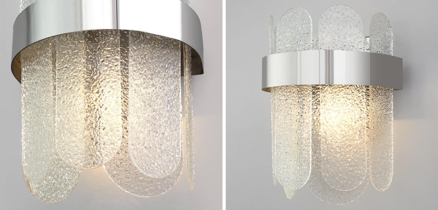 Бра Decorative Oval Plates chrome - фото