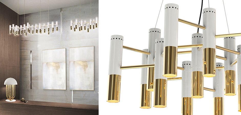 Люстра IKE Delightfull Gold & White Люстра IKE Delightfull Gold & White - Loft-Concept в Самаре